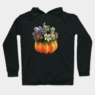 Succulent Halloween Pumpkin Plant Hoodie